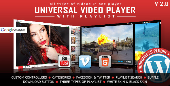 Universal Video Player v3.8.1 - WordPress Plugin