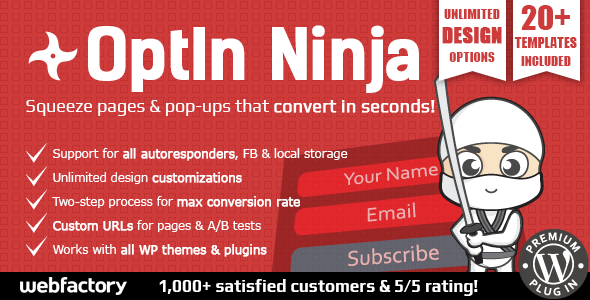 OptIn Ninja v2.32 - Ultimate Squeeze Page Generator