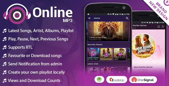 Download Android Online MP3 with Material Design | Free Nulled Scripts