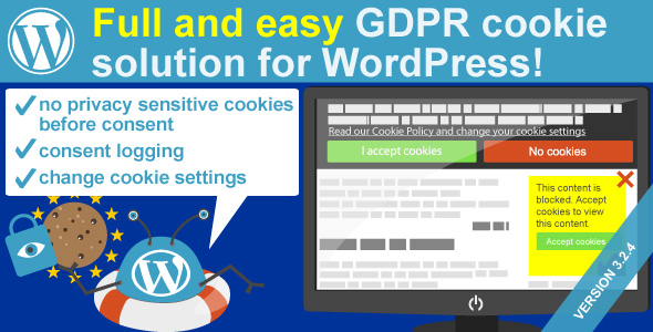 WeePie Cookie Allow v3.2.5 - Easy & Complete Cookie Consent
