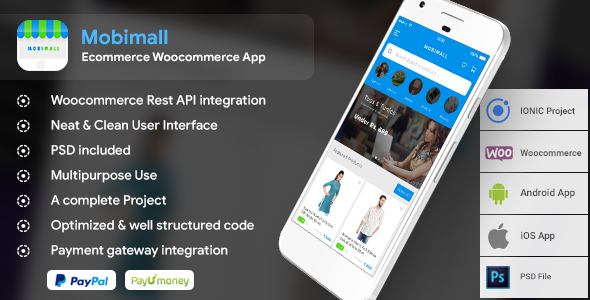 Download Mobimall – Ecommerce Woocommerce Android + iOS App IONIC 3 | Free Nulled Scripts