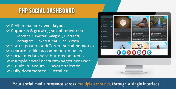 PHP Social Dashboard v1.5.5