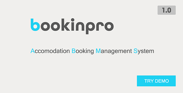 Bookinpro - Accomodation Booking Management System