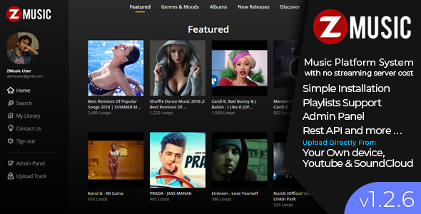 Zuz Music v1.2.6 - Advance Music Platform System