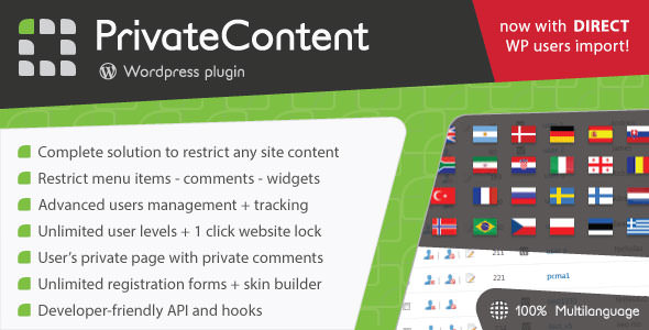 PrivateContent v8.08 - Multilevel Content Plugin