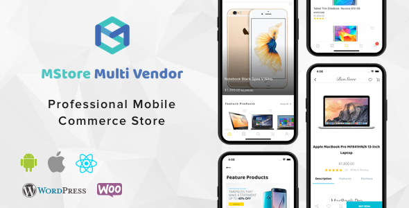 MStore Multi Vendor v1.2.2 - Complete React Native template for WooCommerce