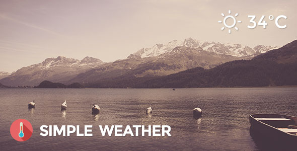 Weather v4.4 - Simple WordPress Shortcode & Widget