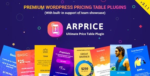 ARPrice v4.0.3 - Ultimate Compare Pricing table plugin