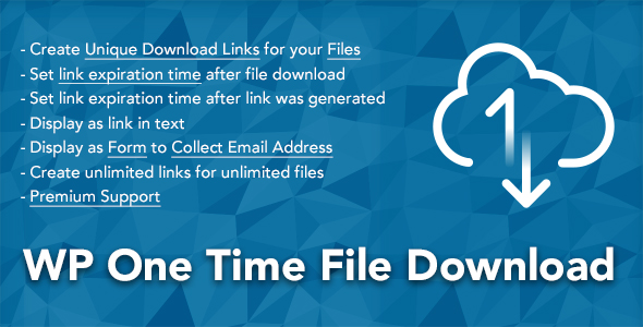 WP One Time File Download v2.6.3