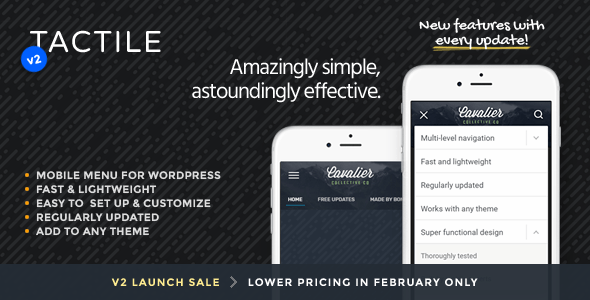 Tactile v2.1 - WordPress Mobile Menu