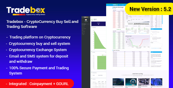 Tradebox v5.3 - CryptoCurrency Buy Sell and Trading Software