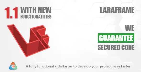 Laraframe - Laravel Kickstarter