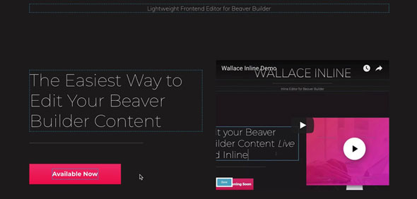 Wallace Inline v2.2.19 - Front-end editor for Beaver Builder