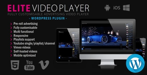 Elite Video Player v6.8.4 - WordPress