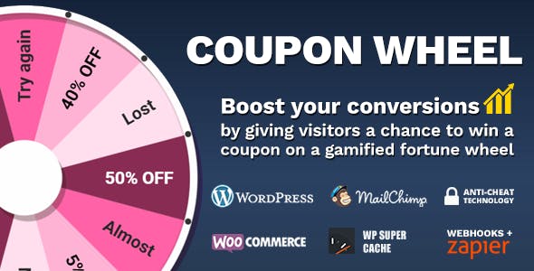 Coupon Wheel v3.4.7 - For WooCommerce and WordPress