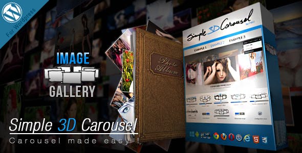 Simple 3D Carousel v1.0 - Wordpress Plugin