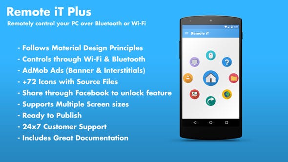Remote iT Plus 2.0 - Control your PC + Admob + Share