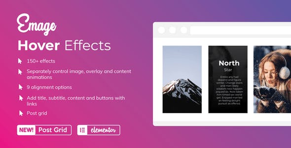 Emage v4.5.1 - Image Hover Effects for Elementor