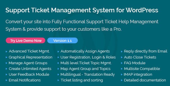 Support Ticket Management System for WordPress v1.4