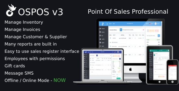 OSPOS Professional (online & offline) v3.2.3