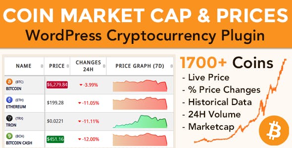 Coin Market Cap & Prices v5.3 - WordPress Cryptocurrency Plugin
