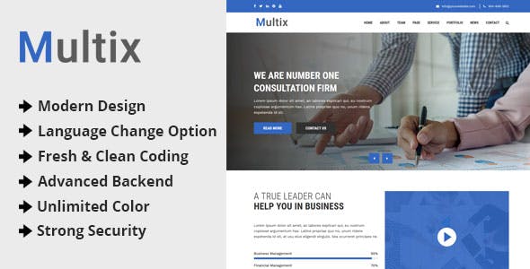 Multix v1.0 - Multipurpose Website CMS with Codeigniter