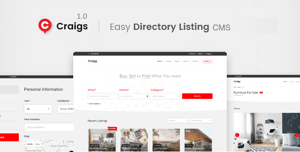 Craigs v1.0.1 - Classified Ads CMS Theme