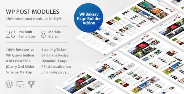 WP Post Modules for NewsPaper and Magazine Layouts v3.3.0
