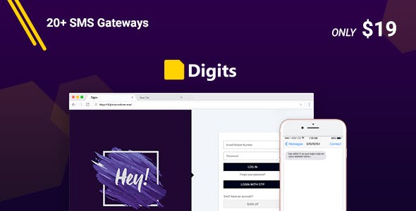 Digits v6.12.0.6 - WordPress Mobile Number Signup and Login
