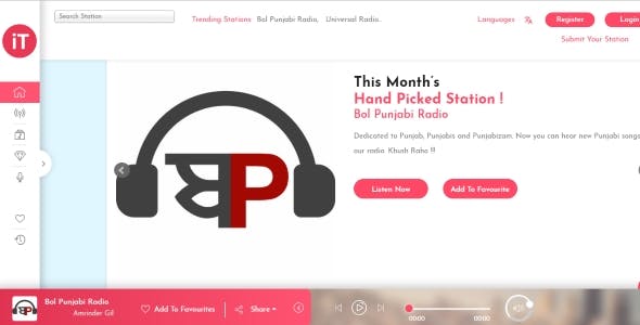Radio Streaming php Script