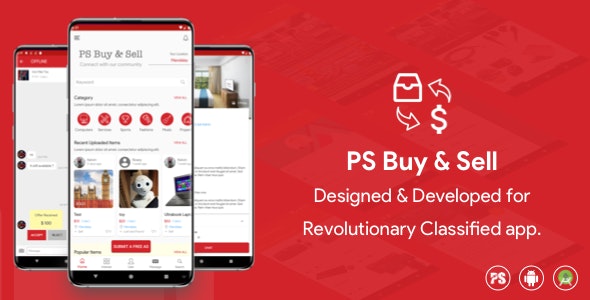 Download PS Buy & Sell ( Olx, Mercari, Offerup ) Clone Classified App | Free Nulled Scripts