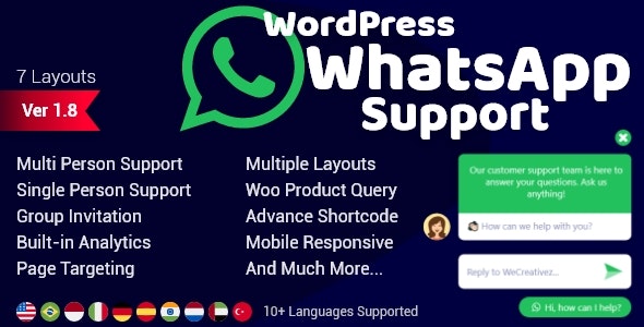 WordPress WhatsApp Support v2.2.0