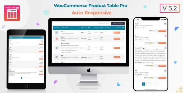 Product Table Pro v7.0.8 - WooCommerce Product Table view solution