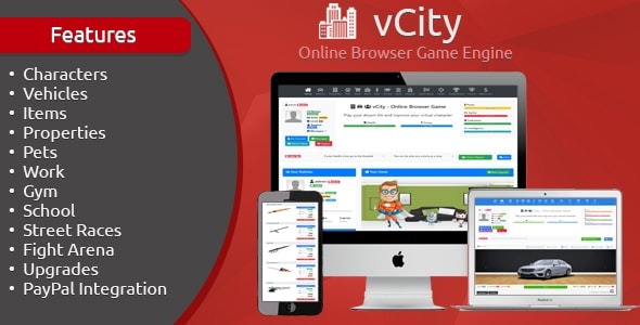 vCity v2.1 - Online Browser Game Engine
