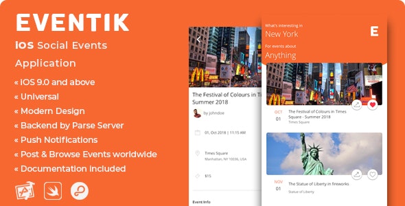 Eventik - iOS Social Events Application
