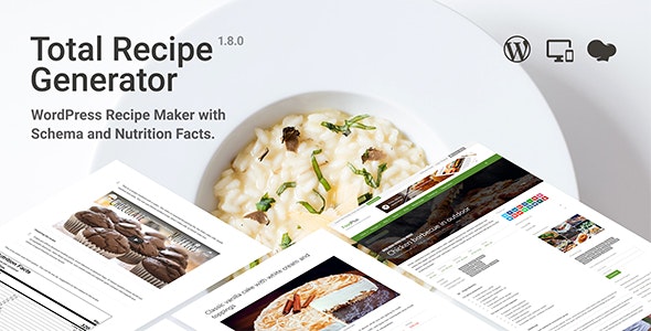 Total Recipe Generator v2.2.0 - WordPress Recipe Maker with Schema and Nutrition Facts