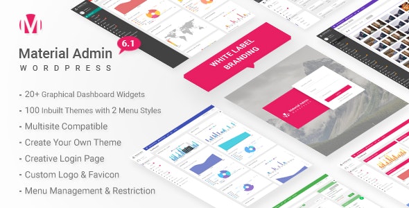 Material v8.5 - White Label WordPress Admin Theme
