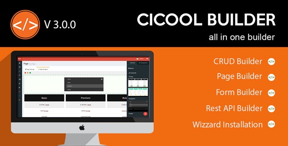 Cicool v3.1.0 - Page, Form, Rest API and CRUD Generator
