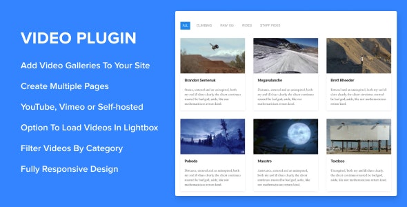 Sortable Video Embed v2.0.0 - WordPress Plugin