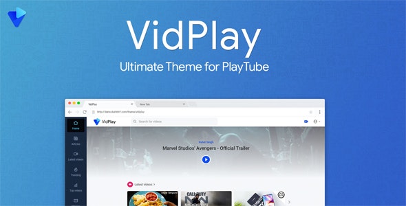 VidPlay v2.2 - The Ultimate PlayTube Theme