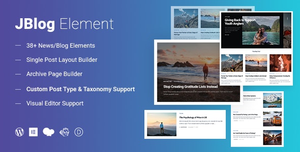 JBlog Elements v1.1.3 - Magazine & Blog Add Ons for Elementor & WPBakery Page Builder