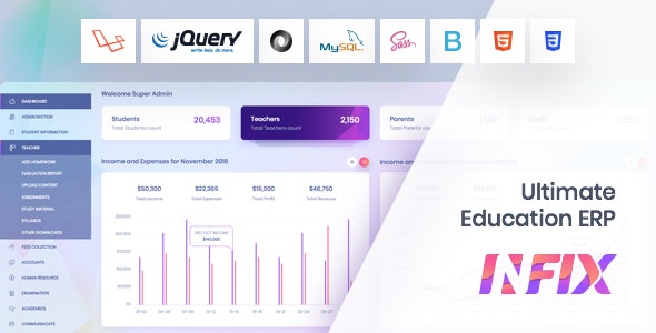 Infix v3.3.2 - School Management System Software