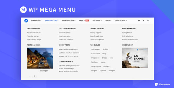 WP Mega Menu Pro v1.3.3