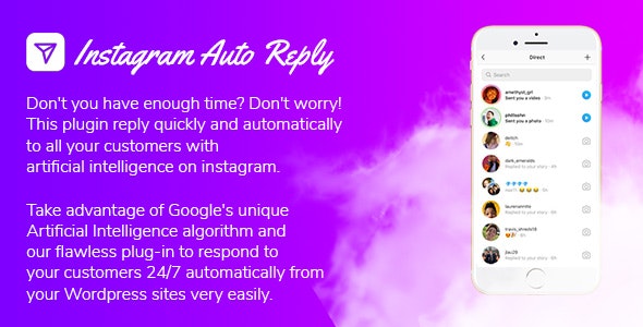 Instagram Auto Reply with Artificial Intelligence v1.0