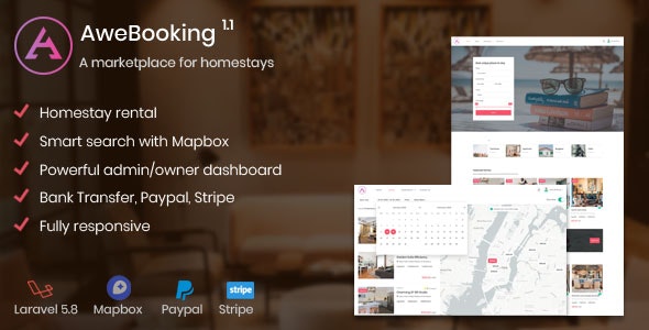 AweBooking v1.3.5 - A marketplace for homestays