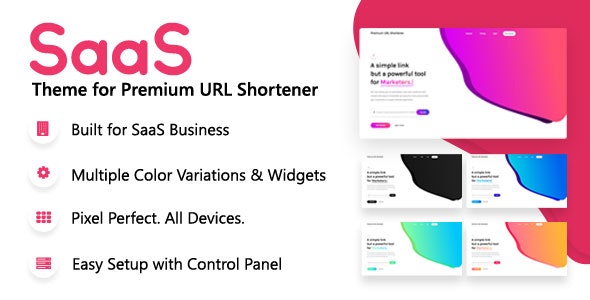 SaaS Theme for Premium URL Shortener v3.6