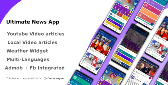 Download Ultimate News App (Video,Youtube,Weather,Survey) v1.0 | Free Nulled Scripts