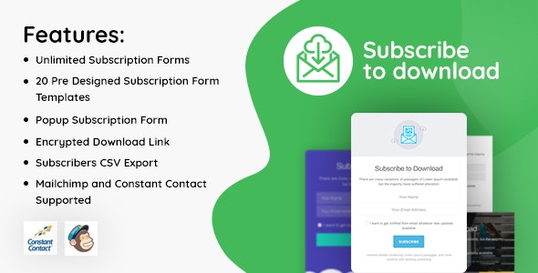 Subscribe to Download v2.0.0 - An advanced subscription plugin for WordPress