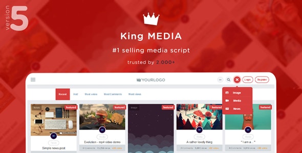 King Media v5.2 - Viral Magazine News Video - nulled