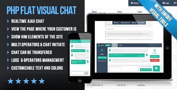 PHP Flat Visual Live Chat v4.231